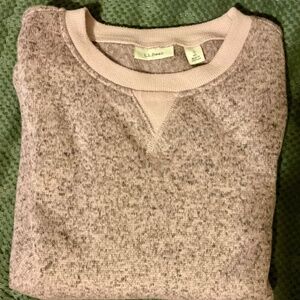 LL Bean Women’s Small Pink Crewneck Sweater